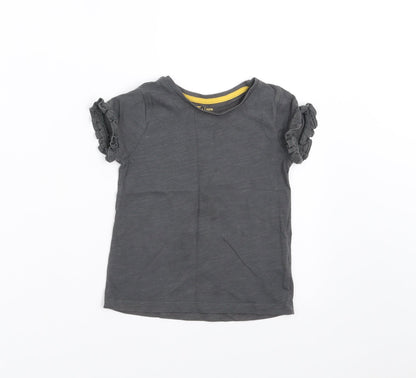 TU Girls Grey   Basic T-Shirt Size 2-3 Years