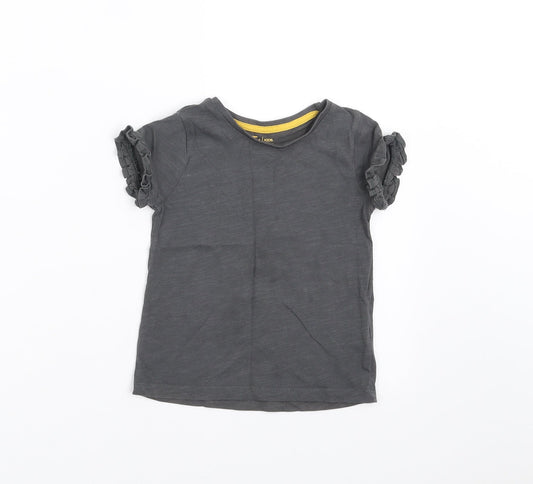 TU Girls Grey   Basic T-Shirt Size 2-3 Years