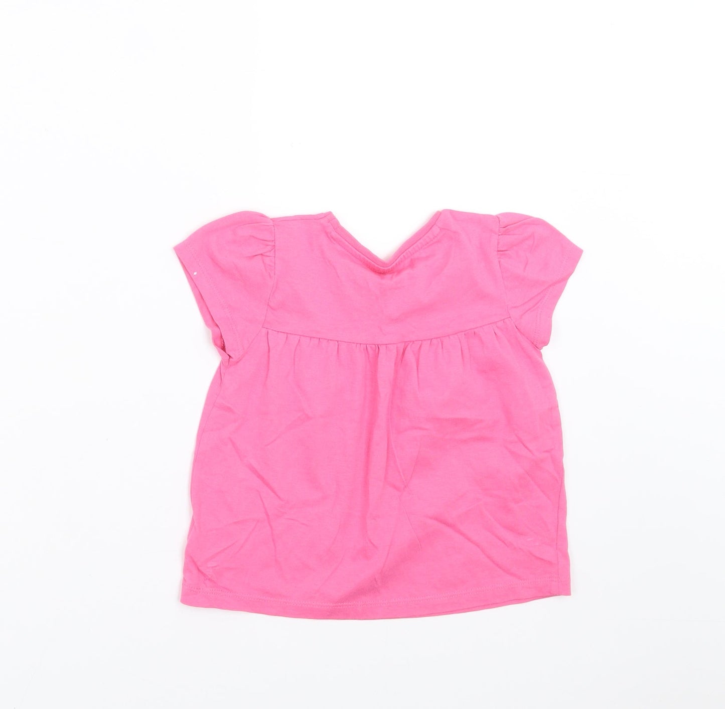 Mothercare Girls Pink   Basic T-Shirt Size 2-3 Years
