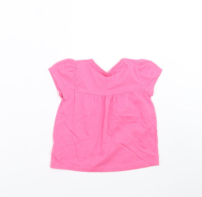 Mothercare Girls Pink   Basic T-Shirt Size 2-3 Years