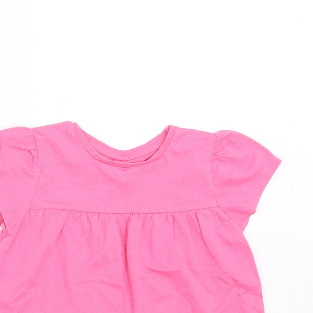 Mothercare Girls Pink   Basic T-Shirt Size 2-3 Years