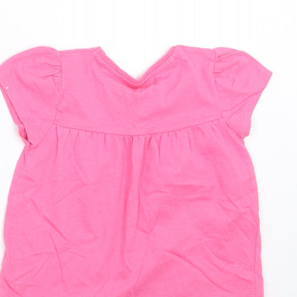 Mothercare Girls Pink   Basic T-Shirt Size 2-3 Years