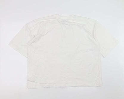 Womens UK Size 12 Missguided White Basic T-Shirt