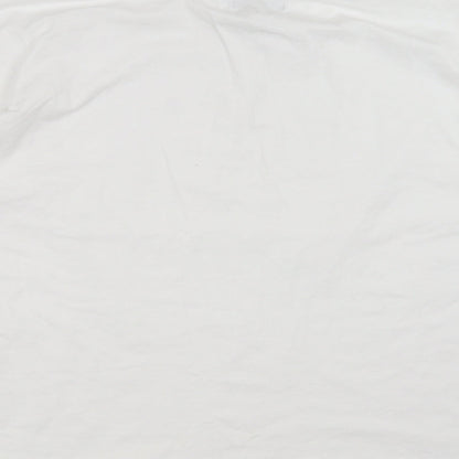 Womens UK Size 12 Missguided White Basic T-Shirt