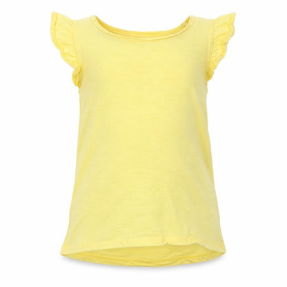 F&F Girls Yellow   Basic T-Shirt Size 5-6 Years