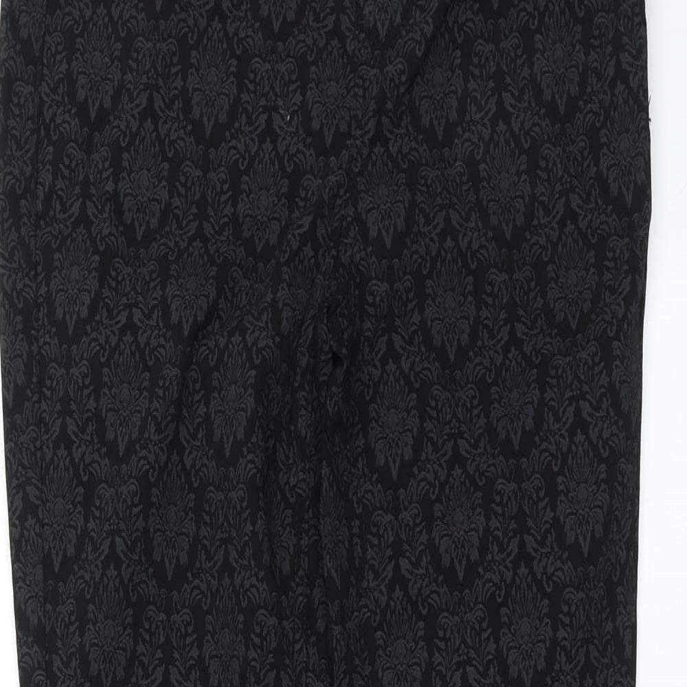 TU Womens Black Geometric Denim Jegging Jeans Size 10 L28 in