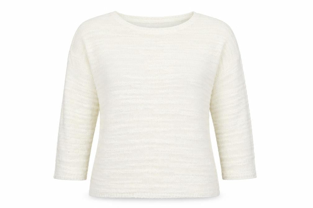 Womens UK Size S Text White Pullover Jumper