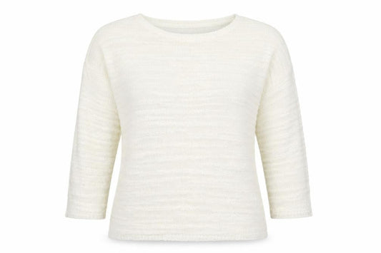 Womens UK Size S Text White Pullover Jumper