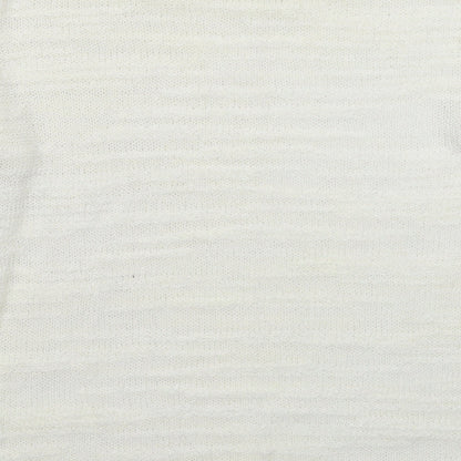 Womens UK Size S Text White Pullover Jumper