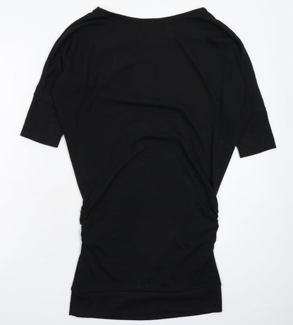 Zenana Womens Black  Knit Jumper Dress  Size M