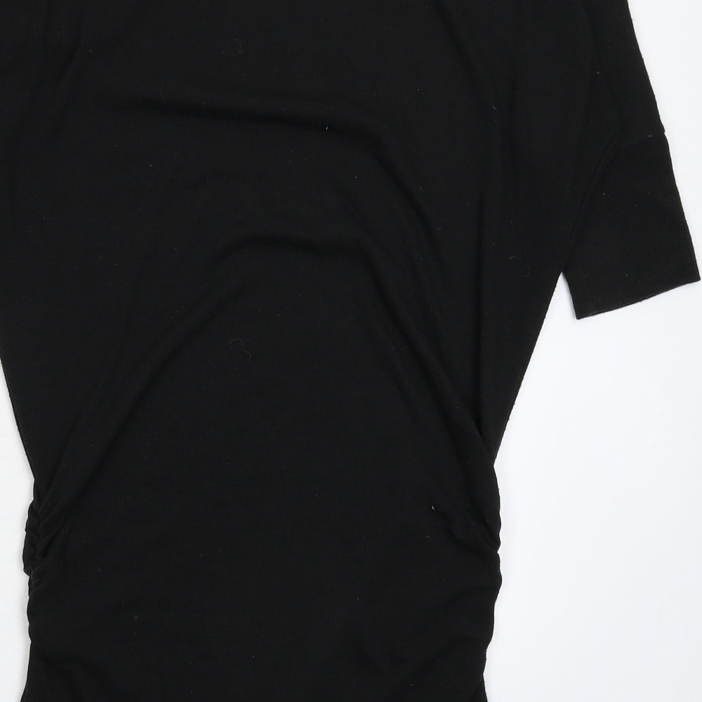 Zenana Womens Black  Knit Jumper Dress  Size M