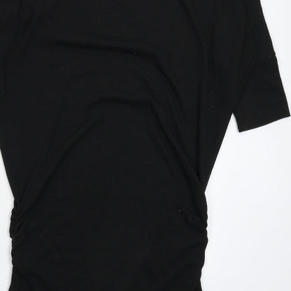 Zenana Womens Black  Knit Jumper Dress  Size M
