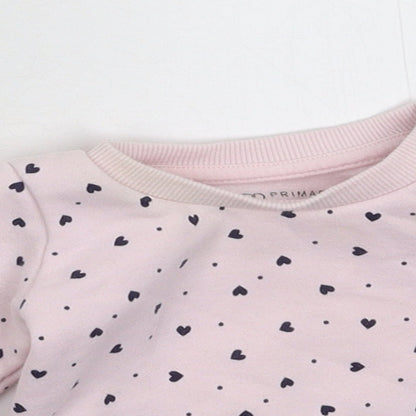 Primark Girls Pink   Pullover Jumper Size 0-3 Months