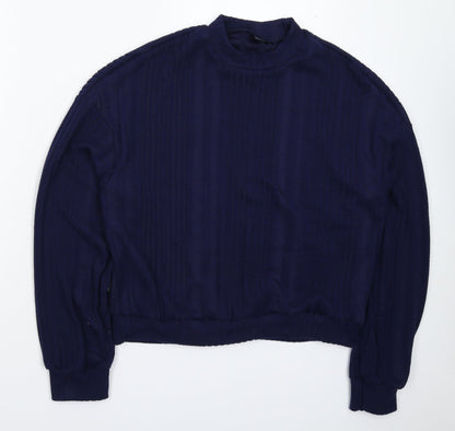 SheIn Womens Blue  Knit Pullover Jumper Size L