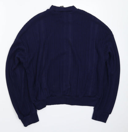 SheIn Womens Blue  Knit Pullover Jumper Size L