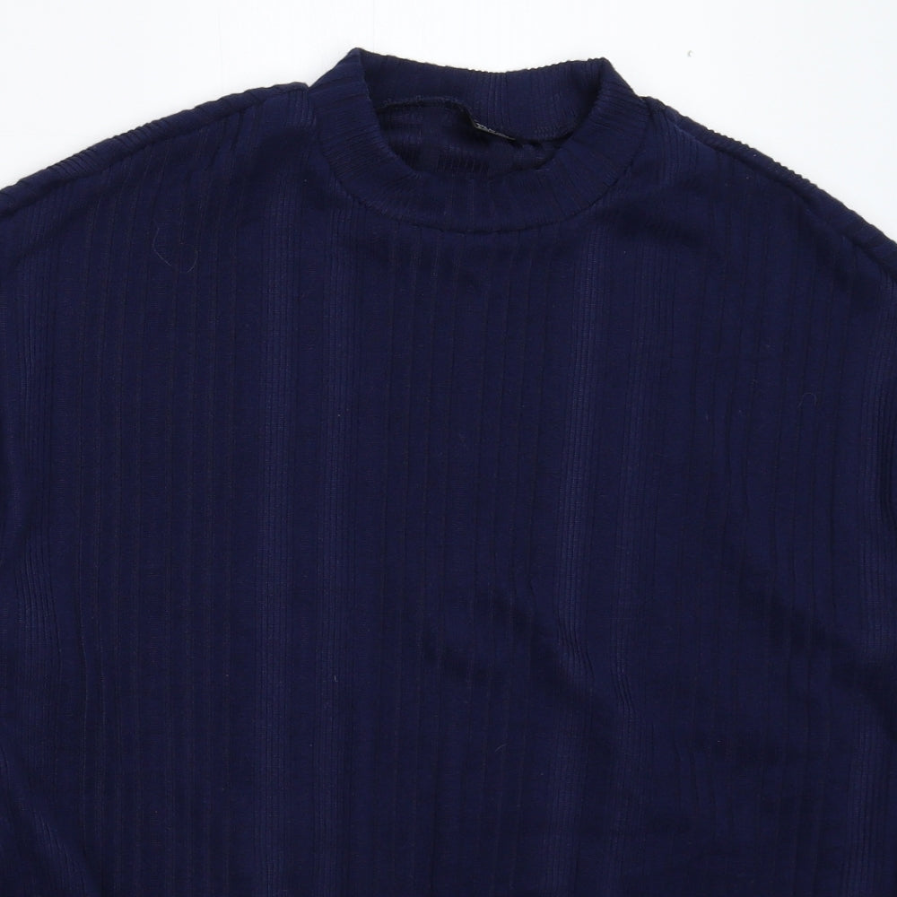 SheIn Womens Blue  Knit Pullover Jumper Size L