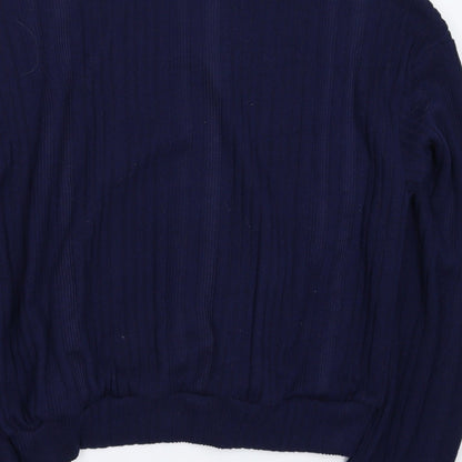 SheIn Womens Blue  Knit Pullover Jumper Size L