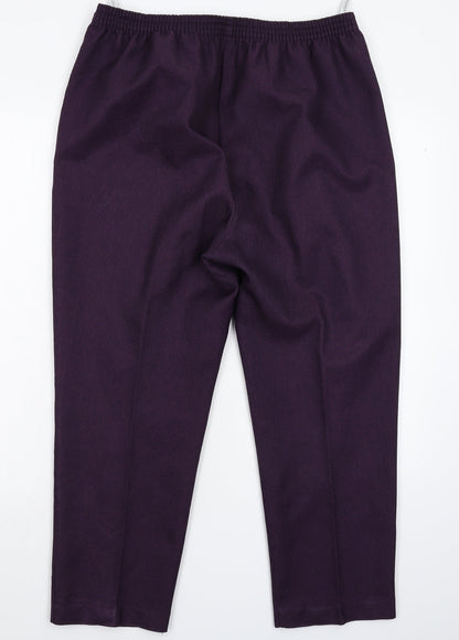 Womens UK Size 32 Berkertex Regular Fit  Purple Trousers