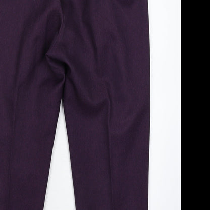 Womens UK Size 32 Berkertex Regular Fit  Purple Trousers