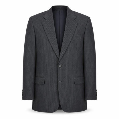 Greenwods Mens Grey Striped  Jacket Suit Jacket Size 42
