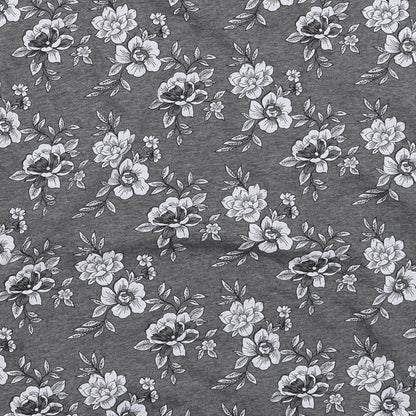 Matalan Womens Grey Floral  Top Pyjama Top Size M
