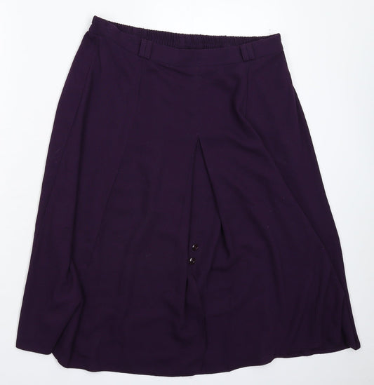 Berkertex Womens Purple   Flare Skirt Size 36 in