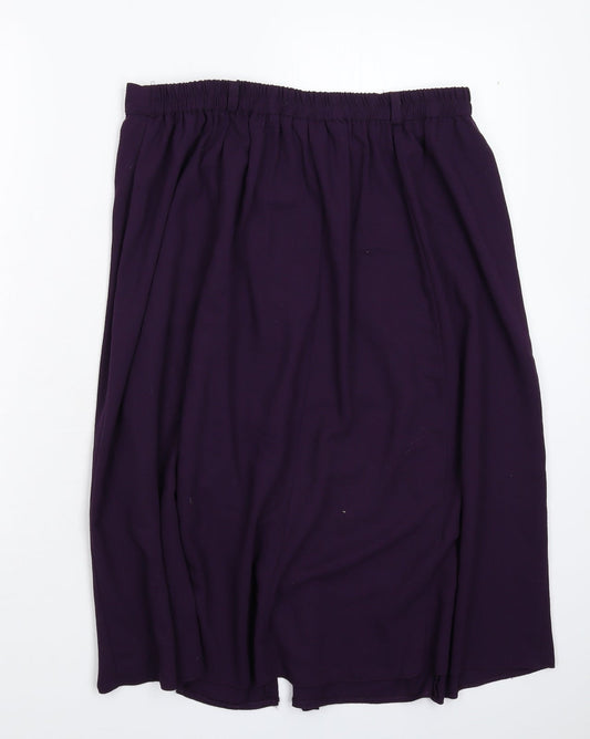 Berkertex Womens Purple   Flare Skirt Size 36 in