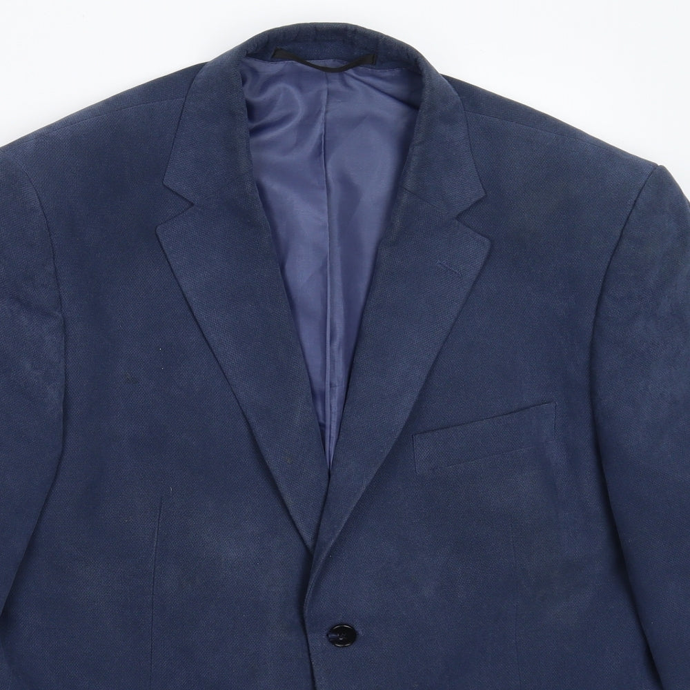 Mens UK Size 42 Marks and Spencer Regular Blue Suit Jacket