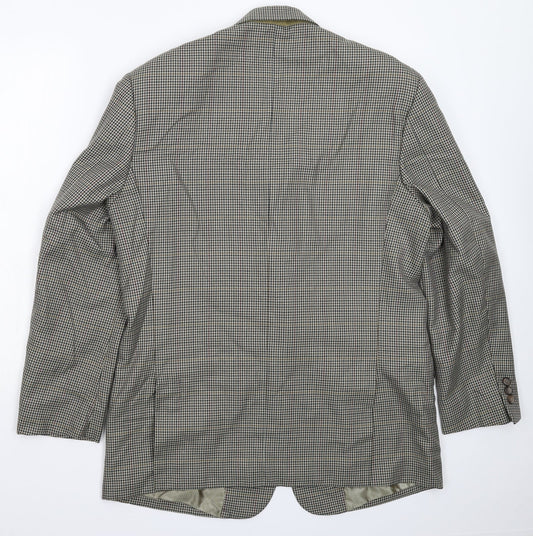 Mens UK Size 40 Preworn Regular Multicoloured Suit Jacket