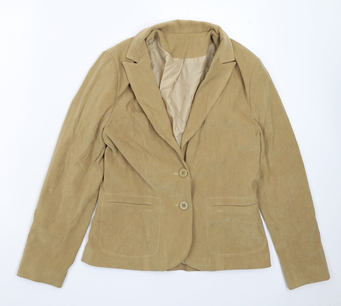 Womens UK Size 12 NL Collection Regular Beige Blazer