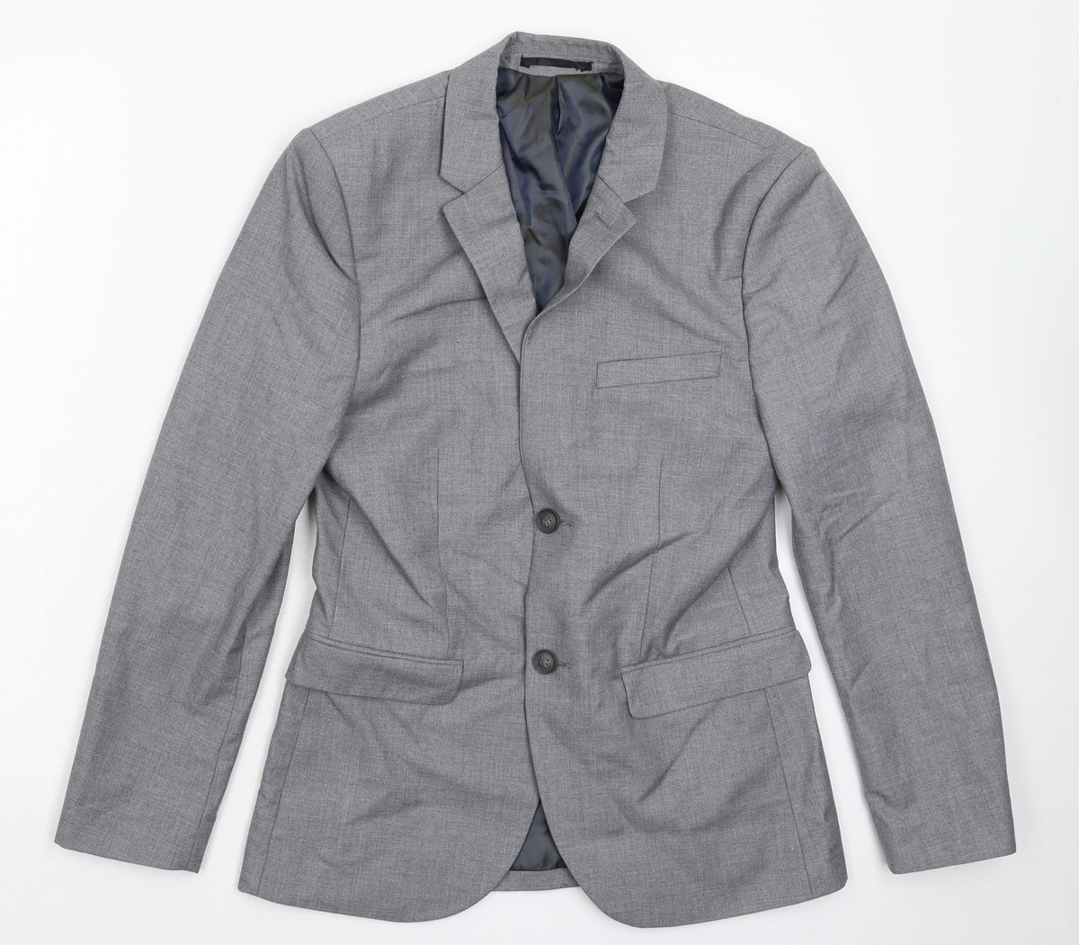 Mens UK Size 36 Topman Regular Grey Suit Jacket