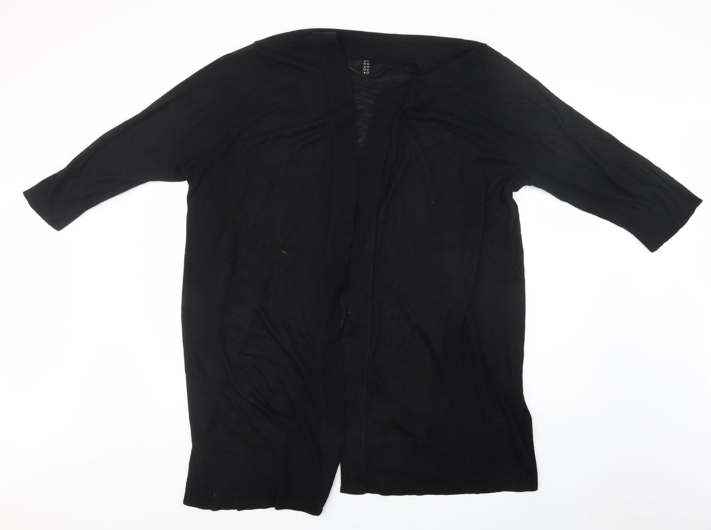 Womens UK Size L Preworn Black Cardigan Jumper