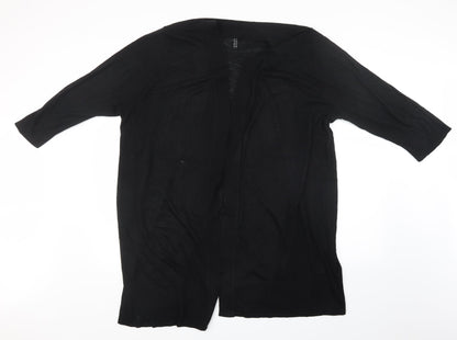 Womens UK Size L Preworn Black Cardigan Jumper