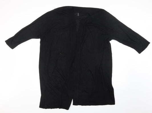 Womens UK Size L Preworn Black Cardigan Jumper