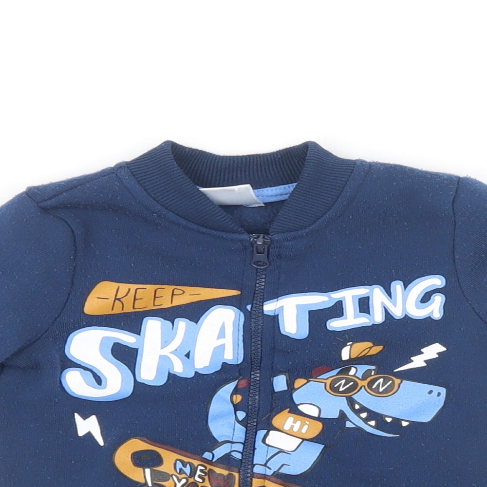 Preworn Boys Blue   Basic Jacket Jacket Size 9-12 Months