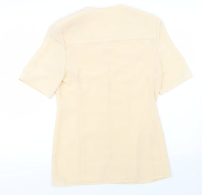 Womens UK Size 10 Precis Yellow Basic Blouse