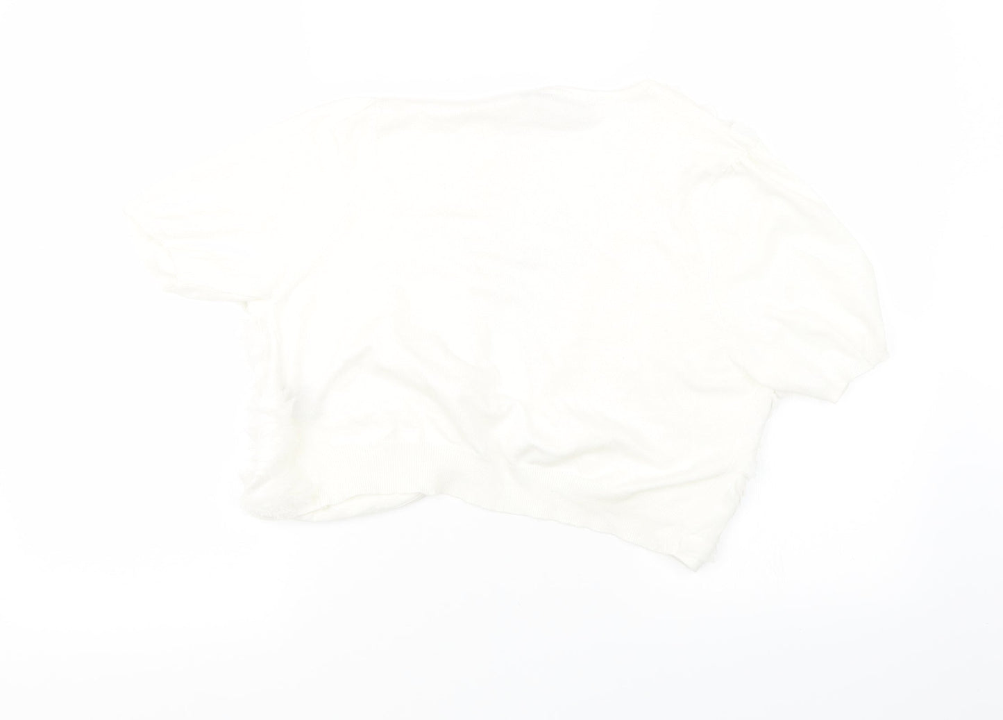 Womens UK Size L Preworn White Jacket