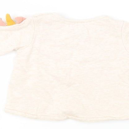 F&F Girls Pink   Pullover Jumper Size 3-6 Months