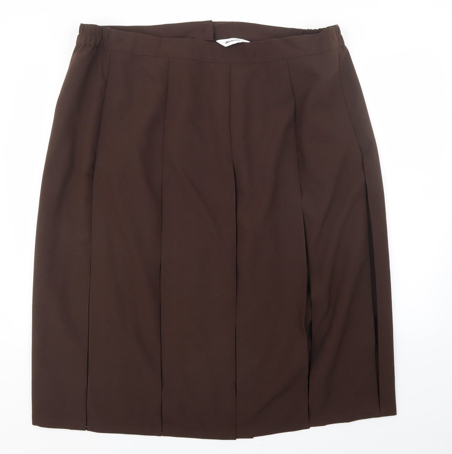Damart Womens Brown   A-Line Skirt Size 42