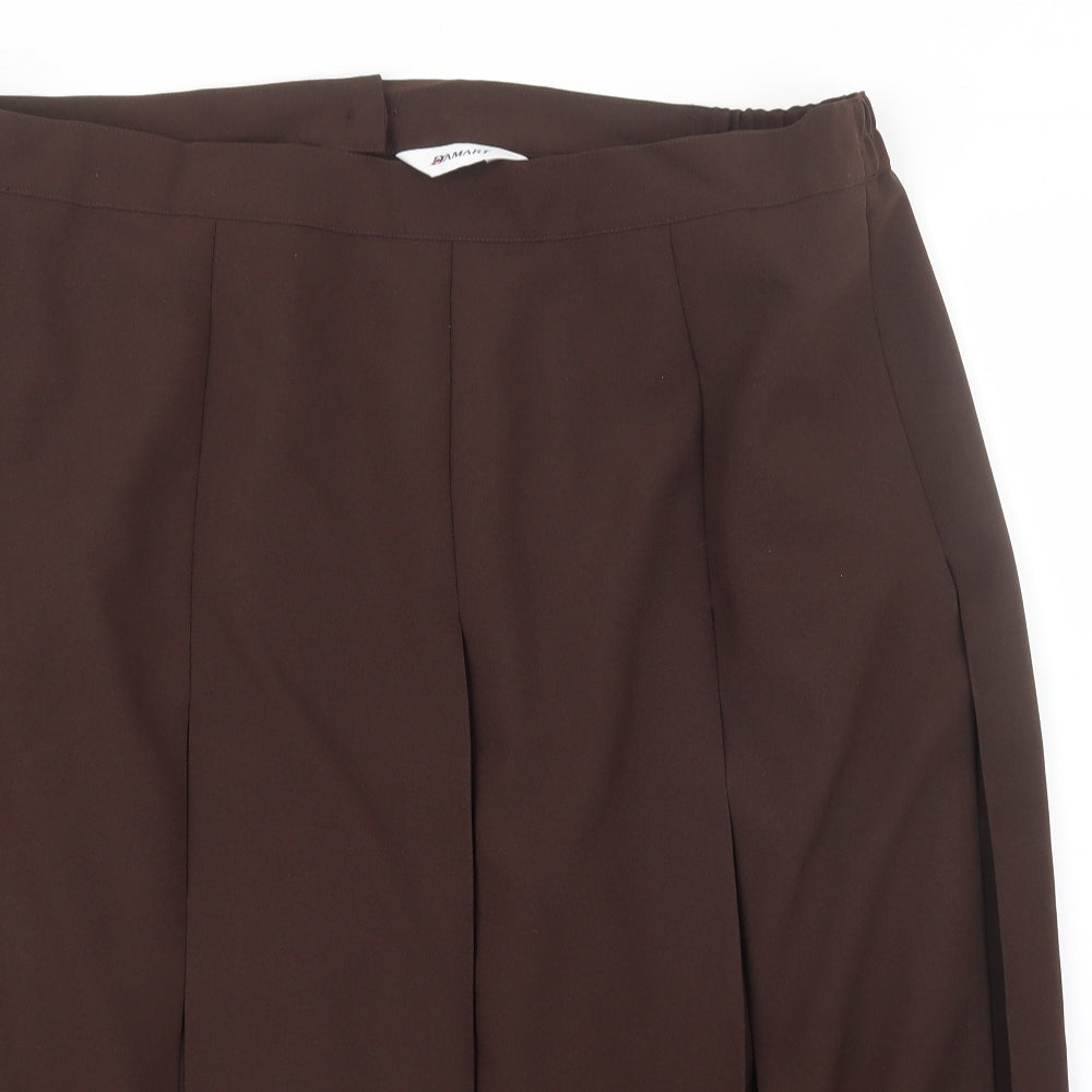 Damart Womens Brown   A-Line Skirt Size 42