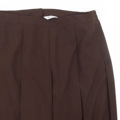 Damart Womens Brown   A-Line Skirt Size 42
