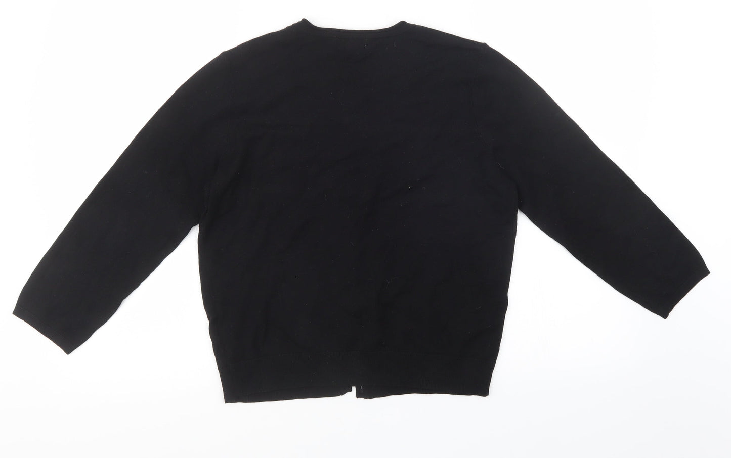 Womens UK Size M H&M Black Cardigan Jumper
