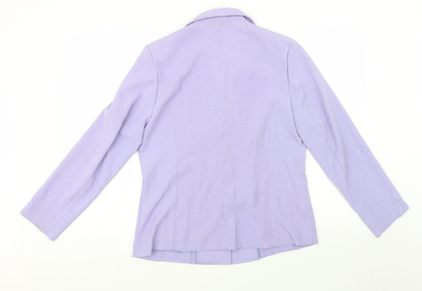 Charlotte Gold Womens Purple   Jacket Blazer Size 14