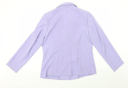 Charlotte Gold Womens Purple   Jacket Blazer Size 14