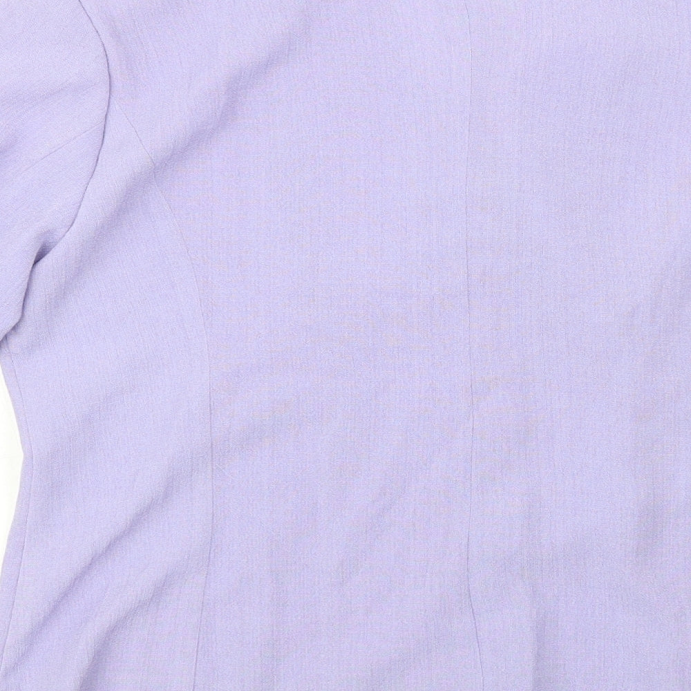 Charlotte Gold Womens Purple   Jacket Blazer Size 14