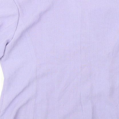 Charlotte Gold Womens Purple   Jacket Blazer Size 14
