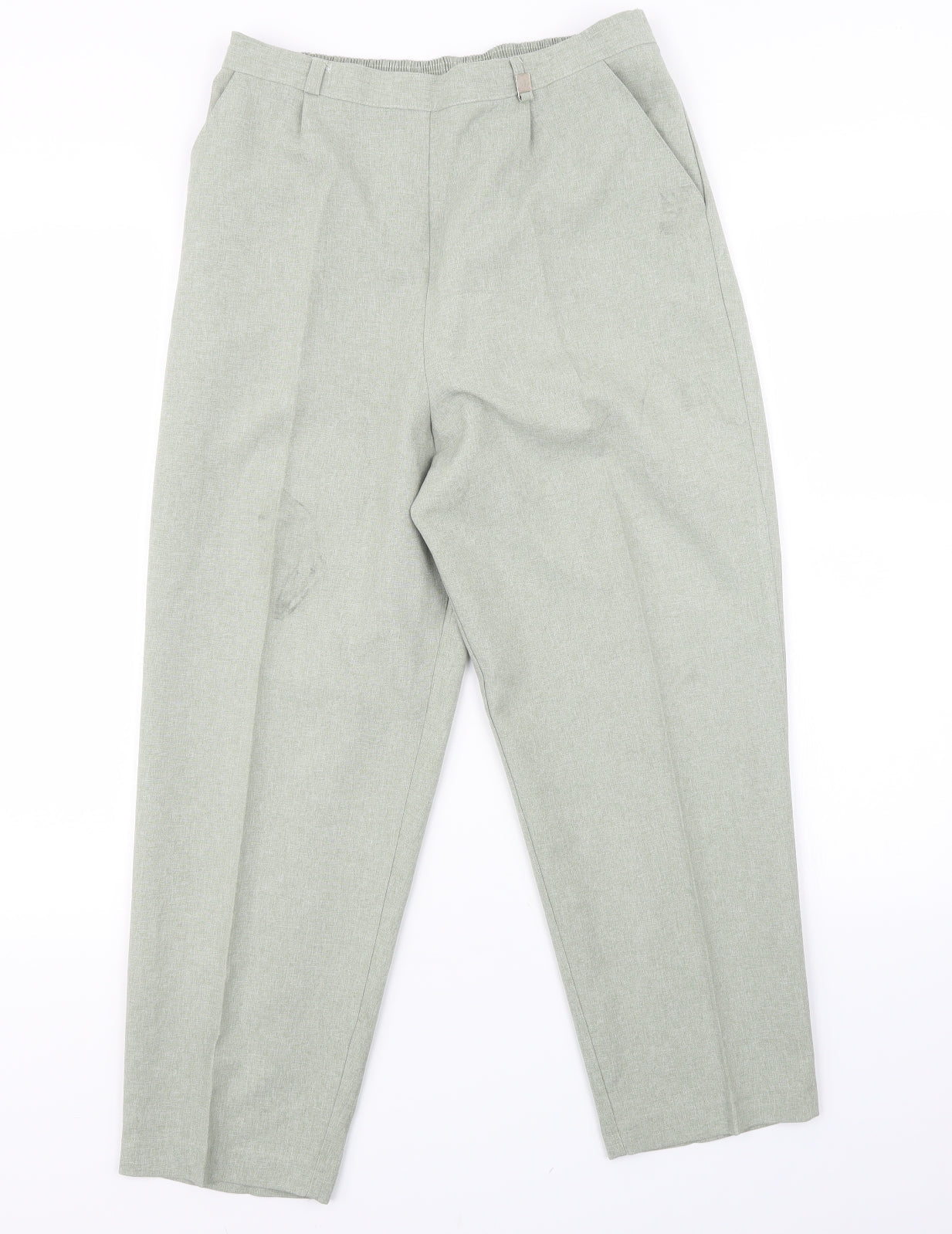 Womens UK Size 14 Classics Regular Fit  Green Trousers