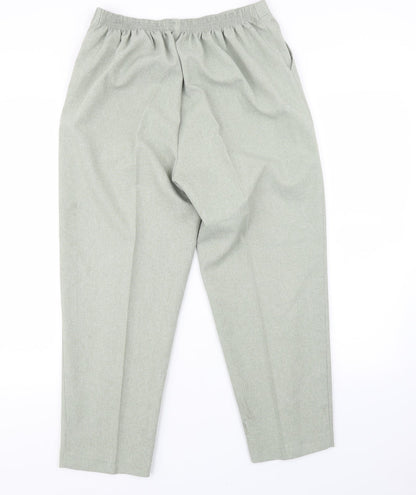 Womens UK Size 14 Classics Regular Fit  Green Trousers