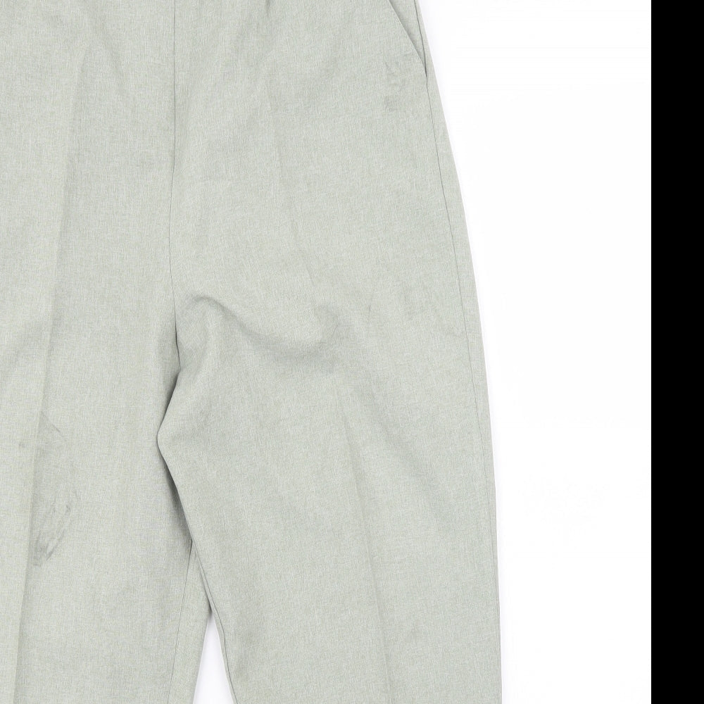 Womens UK Size 14 Classics Regular Fit  Green Trousers