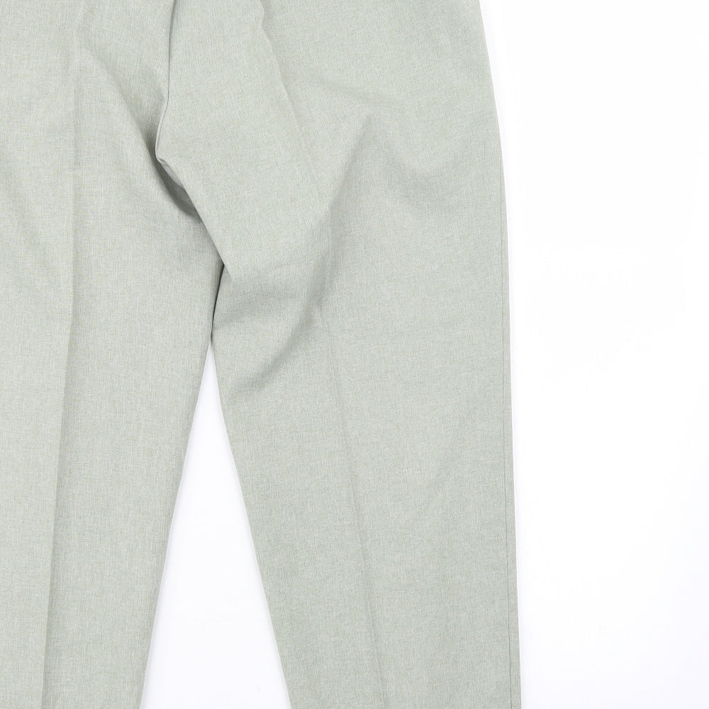 Womens UK Size 14 Classics Regular Fit  Green Trousers